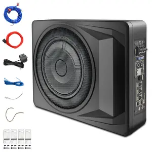 1200W Slim Under Seat Powered Car Subwoofer Efficient Heat Dissipation and Slim Profile