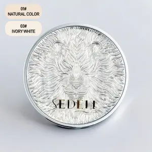 SEDELL Lion Cushion Foundation for Korean Anti-Aging Skin Rejuvenation | Buildable Full-Coverage, Skin-Fit Satin Glow