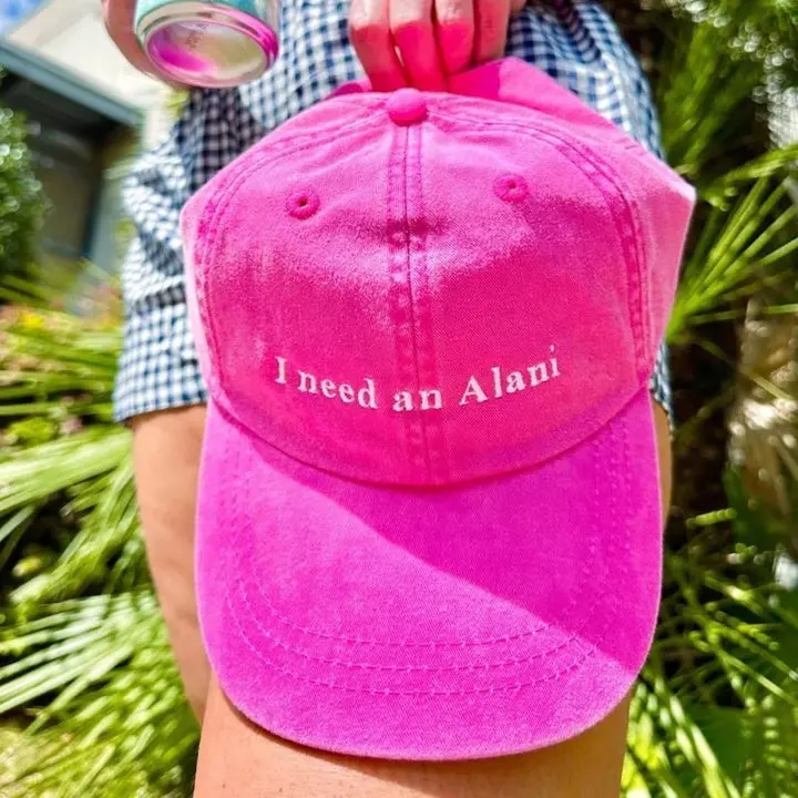 "I Need An Alani" Baseball Hat, Caffeine Lover Bold Statement Slogan Hat for Daily Wear, Bold Statement Slogan Hats