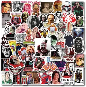 100 Pcs Horror Stickers,Horror Gifts,Horror Movie Stickers,Horror Decor,Scary Movie Gifts,Spooky Gifts,Supernatural Halloween Stickers