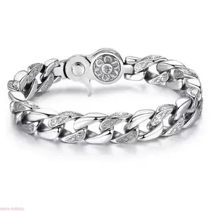 2026 New Trend S925 Sterling Silver Plated Rotating Prayer Wheel Mantra Bracelet Chunky Cuban Link Chain Fashion Jewelry for Women Daily Wear Perfect Ideal Gift for Friends Family Unisex Light Luxury Vintage