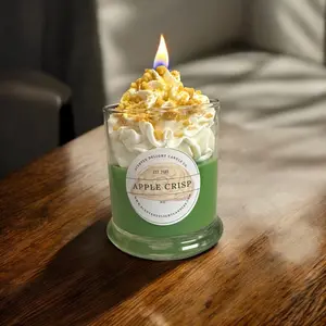 Apple Crisp 12oz Scented Candle - Aroma & Decor