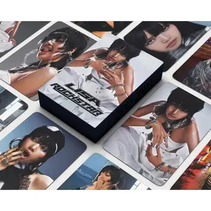 55Pcs/Set Kpop LISA ROCKSTAR Solo Lomo Card New Ablum HD Photo Print Pictures Photocard For Fans Collection Postcards Gifts