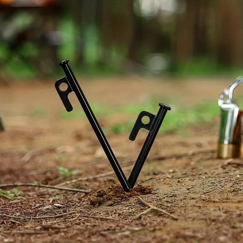 Heavy-duty tent stakes, thickened and lengthened ground spikes, sturdy and unyielding tent stakes that are not prone to bending, suitable for outdoor camping, Camping Accessory
