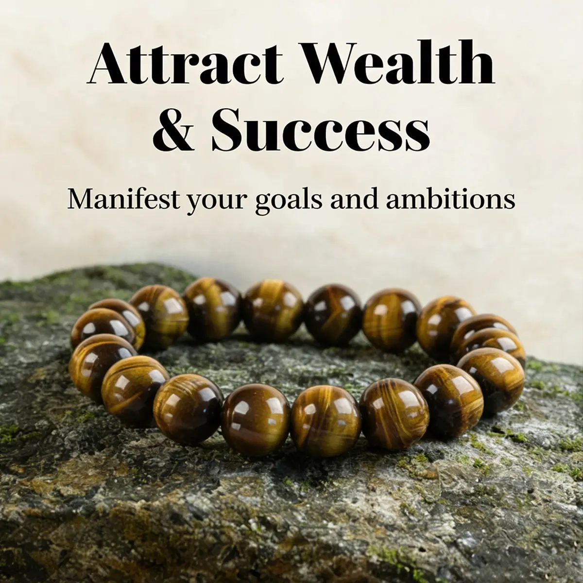 Unisex Yellow Tiger Eye Protection Bracelet Set - 10mm Watermelon Tea, 8mm Crystal Healing Stone Jewelry for Women, Stress Relief & Focus Energy Christmas Gift, Bracelets