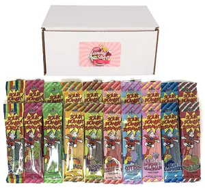 Sour Power Straws Variety Pack of 10 Flavors (2 of each flavor, Total of 20)