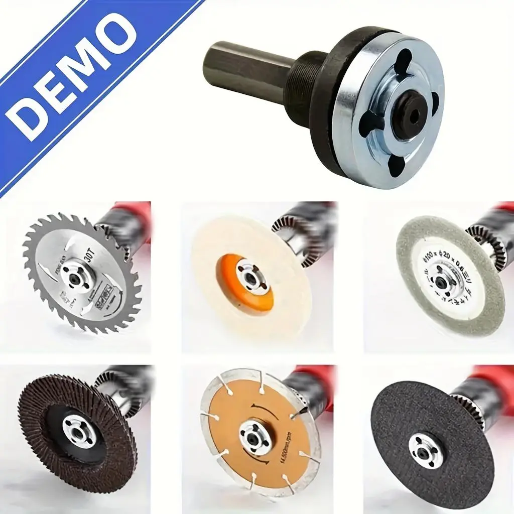 10mm Angle Grinder Accessory Kit - Medium Grit Aluminum Metal Connecting Rod Set, Suitable for Polishing Wheels, Sanding Adapters | Stylish Connection | Aluminum Shaft, Grinding Wheel Disc, Metal Cutting Discs, Heavy Duty