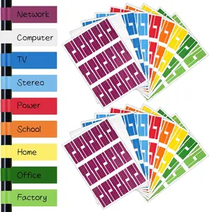 Cable Labels 540 pcs Cord Label Waterproof Cables Tags Self Adhesive Wire Labels