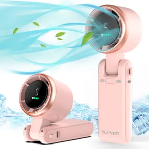 Portable Handheld High Speed Fan, 5-speed Airflow Wind, Foldable & Hanging Neck Fan, Suitable for Family, Travel, and School, Best Friend Gifts