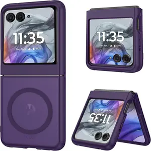 For Motorola Razr 60 /Moto Razr 2025/Razr 60 Pro/Razr +/Razr 60Ultra/MOTO Razr Ultra/Razr 50/Razr 2024/Razr 50Ultra Case with MagSafe, Slim Matte Translucent Magnetic Shockproof Phone Case,TPU Bumper Protective Slim Soft Case Protection Smartphone
