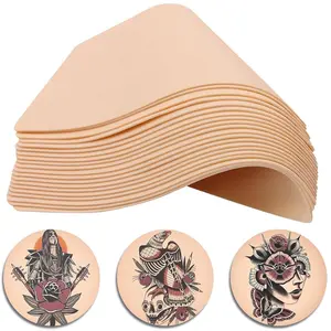 5pcs Thick Skins for Tattooing Double Sides Soft Silicone Practice Skin Supplies Beginners and Experienced Artists