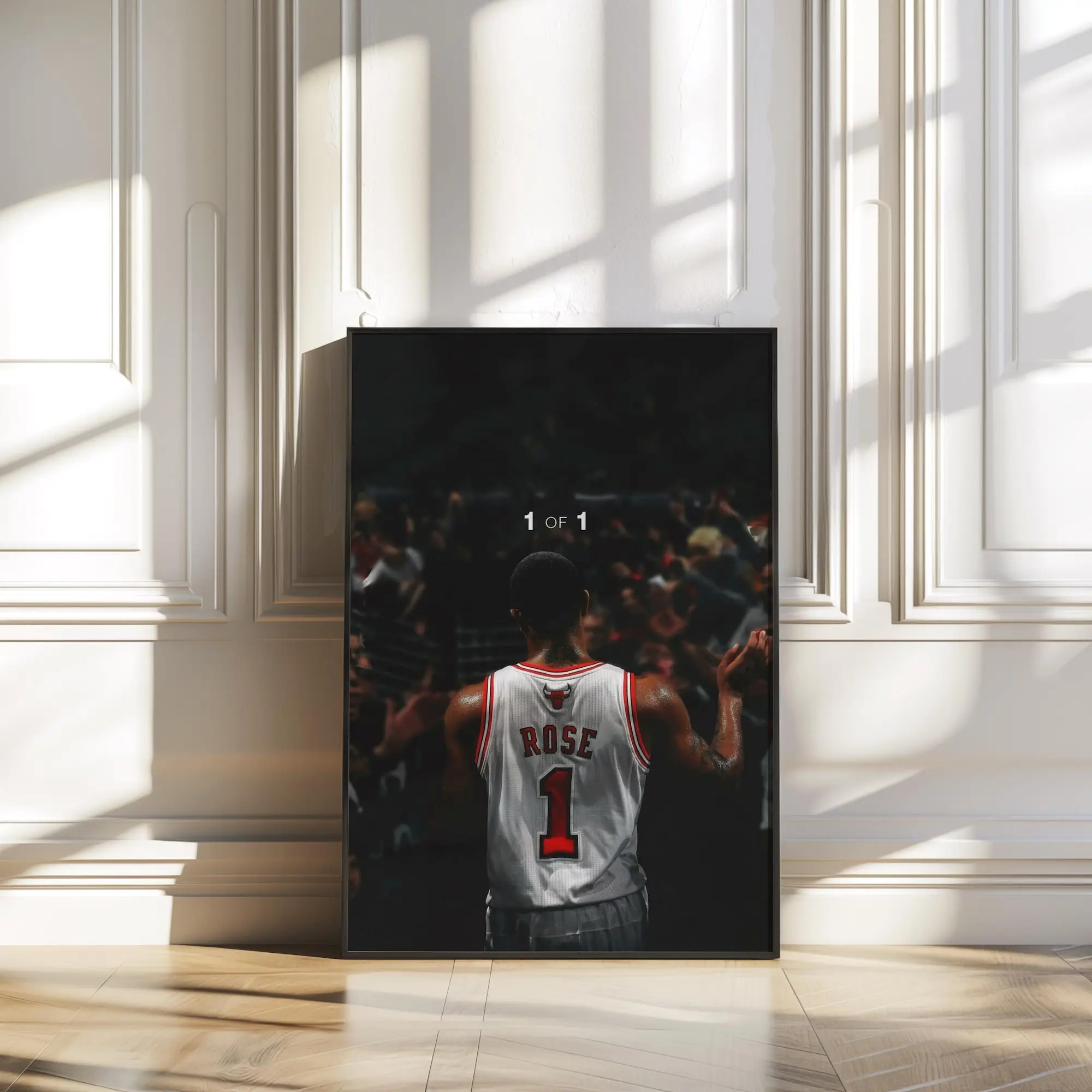 Derrick Rose 1 of 1 Chicago Bulls Poster  Iconic MVP Wall Art, Motivational Basketball Print for Gyms, Offices & Sports Fans.( Unframed - Print Only )