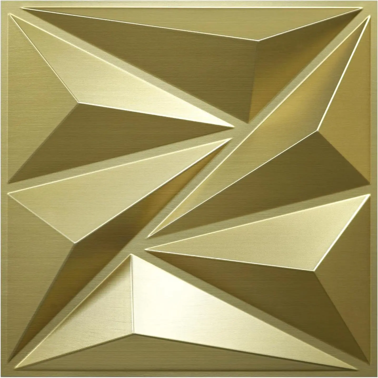 33 Pack 3D Wall Panels for Interior Wall Decor, 12''x12'' Textured Accent Wall Panels, Champaign  Modern Decorative Wall Panels for Living Room, TV Background