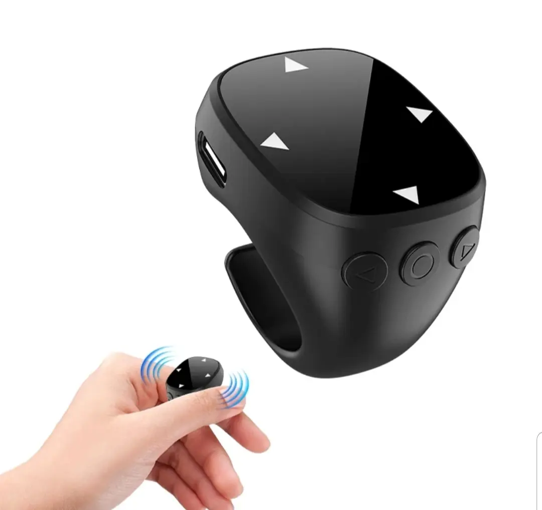 Touch Bluetooth Scrolling Ring Tiktok Scrolling Ring Wireless Bluetooth Remote Control Page Turner Watching Short Videos