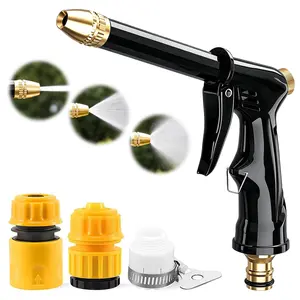 Garden Hose Nozzle Sprayer, High-Pressure Household Garden Hose Nozzle, Heavy-Duty Water Sprayer, for Garden Spraying, Patio and Outdoor Use, Pet Bathing, Car Washing Accessories, Cleaning and Watering Nozzle