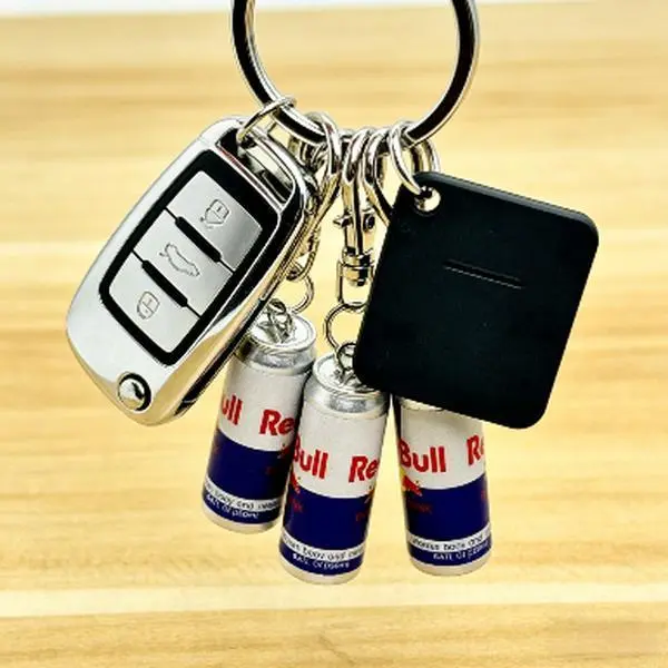 Handmade Resin Energy Drink Can Keychain with Cute Cartoon Faces, High-Gloss Vibrant Print, Miniature Size, Car Interior Decoration, Bag Fashion Accessory, Birthday Gift Ideas for Moms