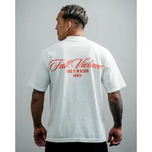 Script "Premium" Tee in Off-White