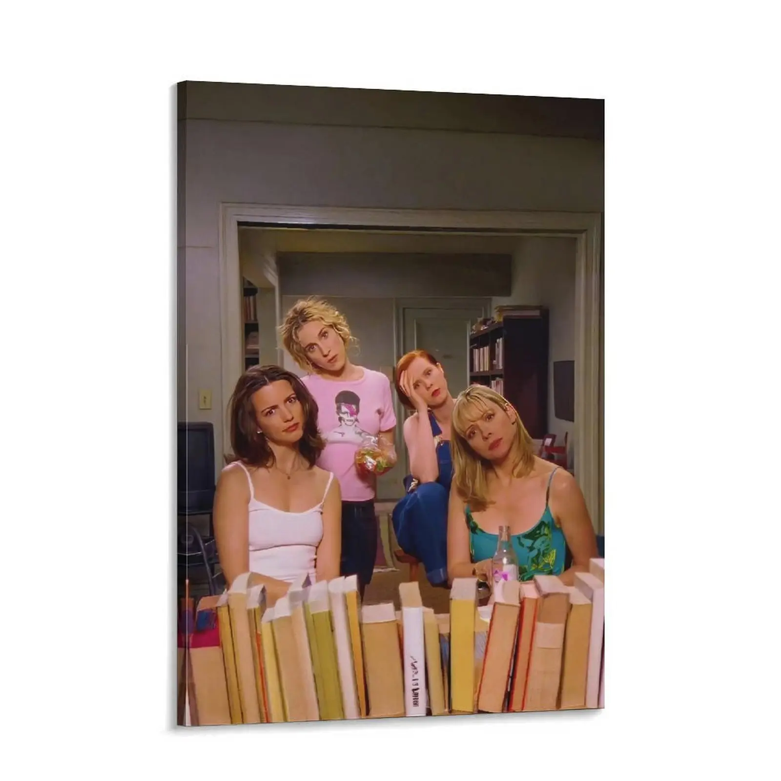Bright Colors Sex and the City 90s Retro SATC Print Poster - Vintage TV Show Art, Bedroom Decor, Bathroom Accent, Aesthetic Home Decor, Christmas Gift, Wall Decor, Eclectic