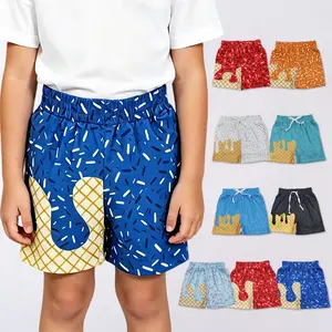 Baseball  ice Cream Elastic Waist Boy Shorts