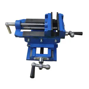 4" Cross Drill Press Vise Slide Milling 2 Way Clamp Machine Heavy Duty