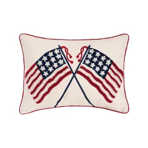 C&F Home Double US Flag Pillow