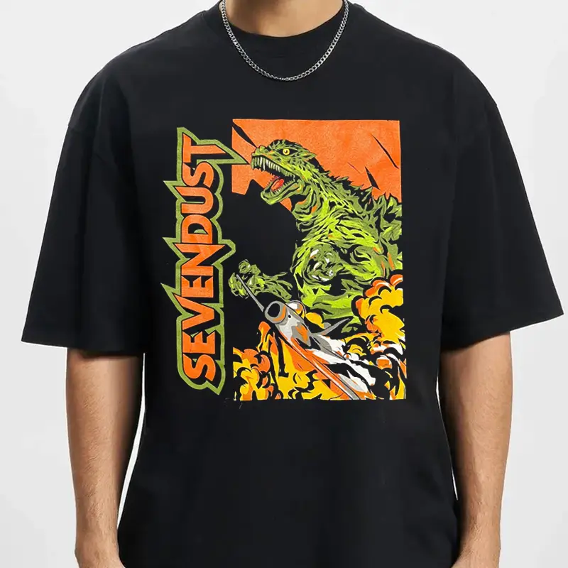 Sevendust Retro Concert T-Shirt – Trending Streetwear for Music Lovers