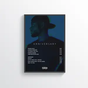 Album music poster wall art décor Anniversary Bryson tiler
