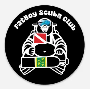 FatBoy Scuba Club Signature Buddha Magnet -Free Shipping