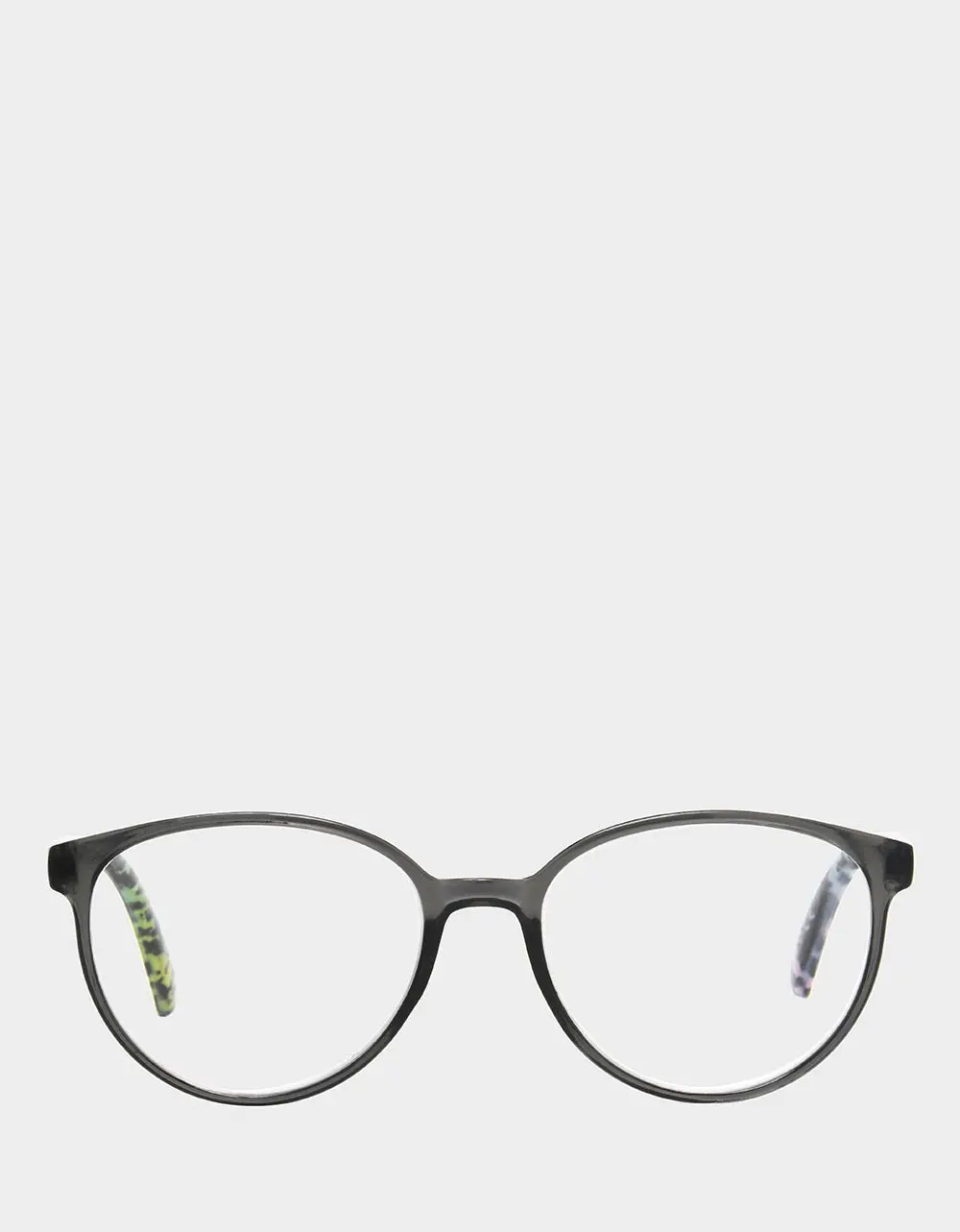 CAREFREE DAYS ROUND READING GLASSES LIGHT GREY