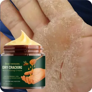 Bee Venom Moisturizing Hydrating Cream for Dry Cracked Feet and Hands, Hydrating Hand Balm, Deep Hydration Softens Light Skin, Smooth and Soft