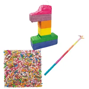 1-Shaped Piñata Kit - 208 Pc.