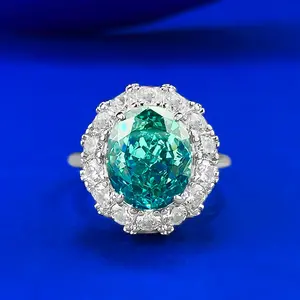 [ # ZA229](Eternity)5CT Lab Created Gemstone Fashion  Ring