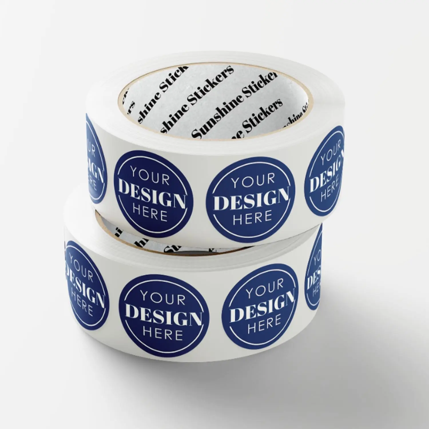 SUNSHINE STICKERS  Customize your own stickers/labels with any design and logo-Personalize your business stickers-50+ roll variety of shapes, sizes, backgrounds, and text options