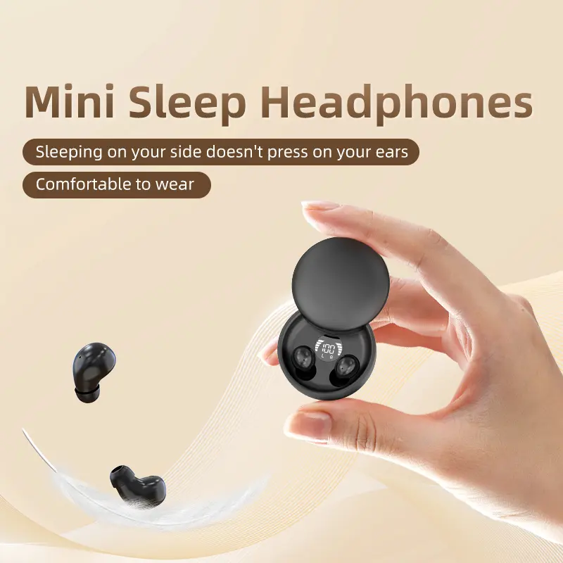 INSONIXN In-ear wireless earbuds Sleep mini earplugs Side-sleep earplugs Lightweight and portable for sports and gaming Compatible with all devices Everyday gift Noise Cancellation