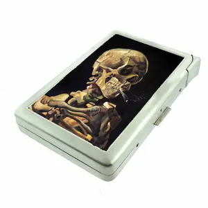 Cool Skeleton Skull Metal Case with Built in Lighter