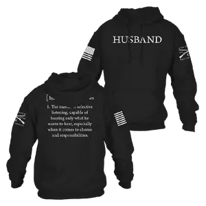 Husband Defined Hoodie - Black