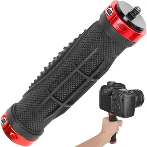 Camera Handle Grip Support Mount Universal Handlegrip Camera Stabilizer with 1/4 inches Male Screw for Digital Video Camera Camcorder Action Camera LED Light Phone