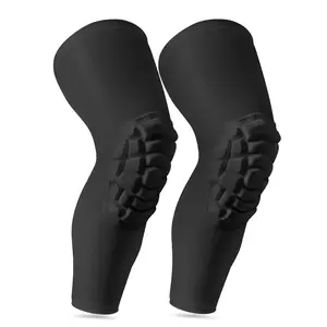 Compression Knee Pads Leg Sleeve for Wrestling Volleyball Football, Knee Compression Sleeve for Youth Adult, 1 Pair 2pcs Black Large Knee Sleeves