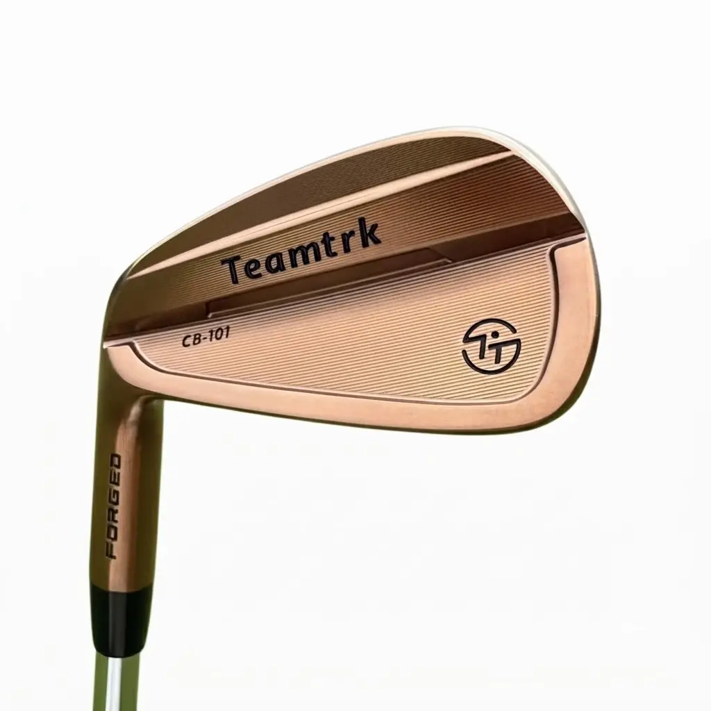 Teamtrk CB-101 Left-Handed Men's Golf Iron Set - Soft Forged Steel Golf Clubs, 4-9 & P 7-Piece Set for Enhanced Iron Play