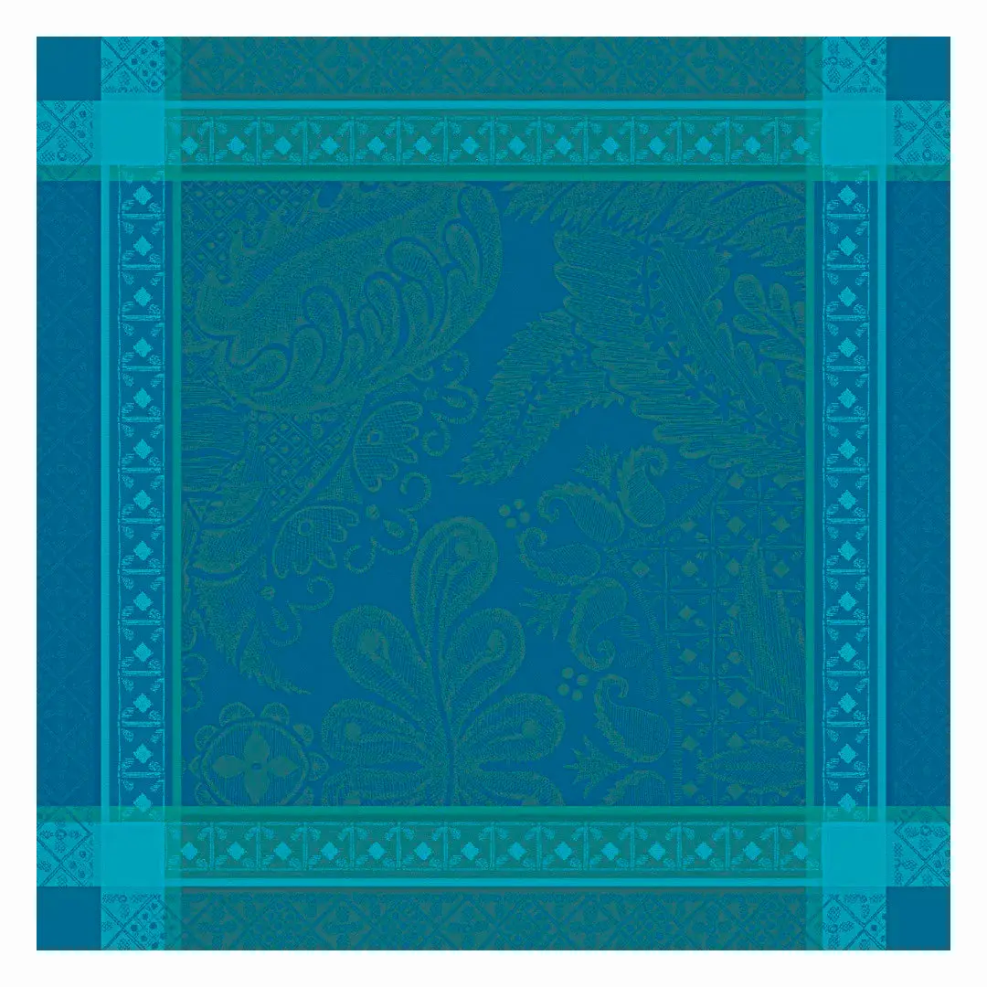Garnier Thiebaut Isaphire Emeraude Jacquard Napkin Set Of 4
