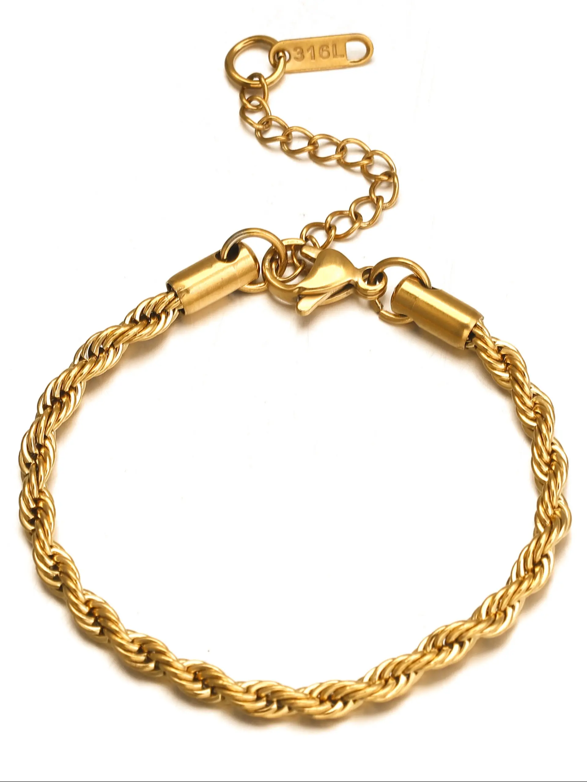 18K gold-plated rope, paper clip rope, Figaro, Cuban concave bracelet, length 6 inches, width 2 millimeters, Stackable Bracelet, Cuban Chain Bracelet, Cuban Bracelets, Elegant Jewelry Bracelet, Exquisite Bracelet
