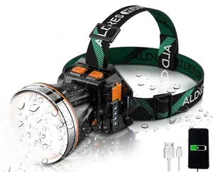 Rechargeable Headlamp USB Motion Sensor Headlight,LED Super Bright HeadLamps for Adult Waterproof Torch Headlamp Flashlights for Outdoor Garden Mining Campin