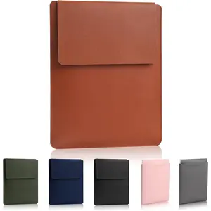 14 inch/13.3 inch Laptop Sleeve, Padded Case, Thin Portable, Versatile Bag - Compatible with 2022 Pro, 2015 Pro, Air (Brown)
