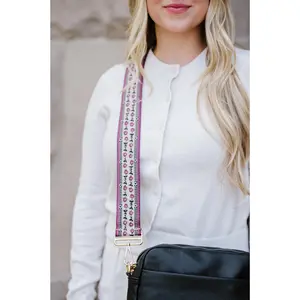 Cross-Stitch Vintage Floral Woven Adjustable Bag Strap