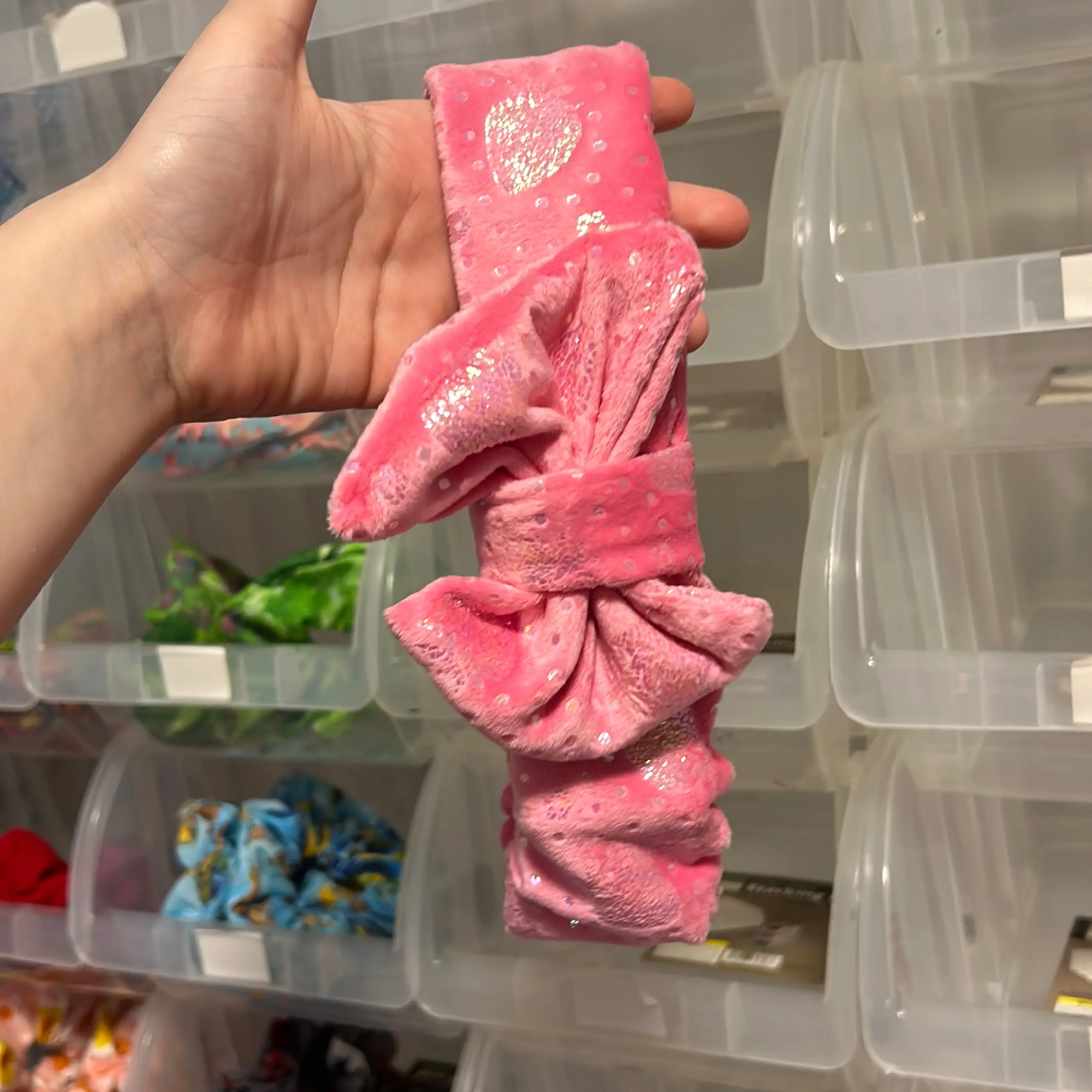 Strawberry skincare headband