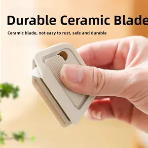 New Automatic Retractable Safety Box Cutter with Magnetic Ceramic Blade - Portable Multifunctional Tool for Cutting Parcel Cardboard and Adhesive Tape