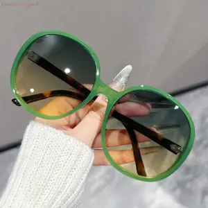 Unisex Oversized Round Sunglasses with UV400 Protective Lenses - Retro Classical Sports Eyewear, Trendy Shades for Streetwear, Outdoor Activities, All-Season Use