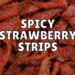 Spicy Strawberry Sour Belts - Spicy Candy Snack mexican candy | Chamoy KimdySweets