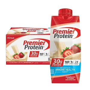 Premier Protein 30g High Protein Shake, Strawberries & Cream 11 fl. oz., 15 pk. protein shakes