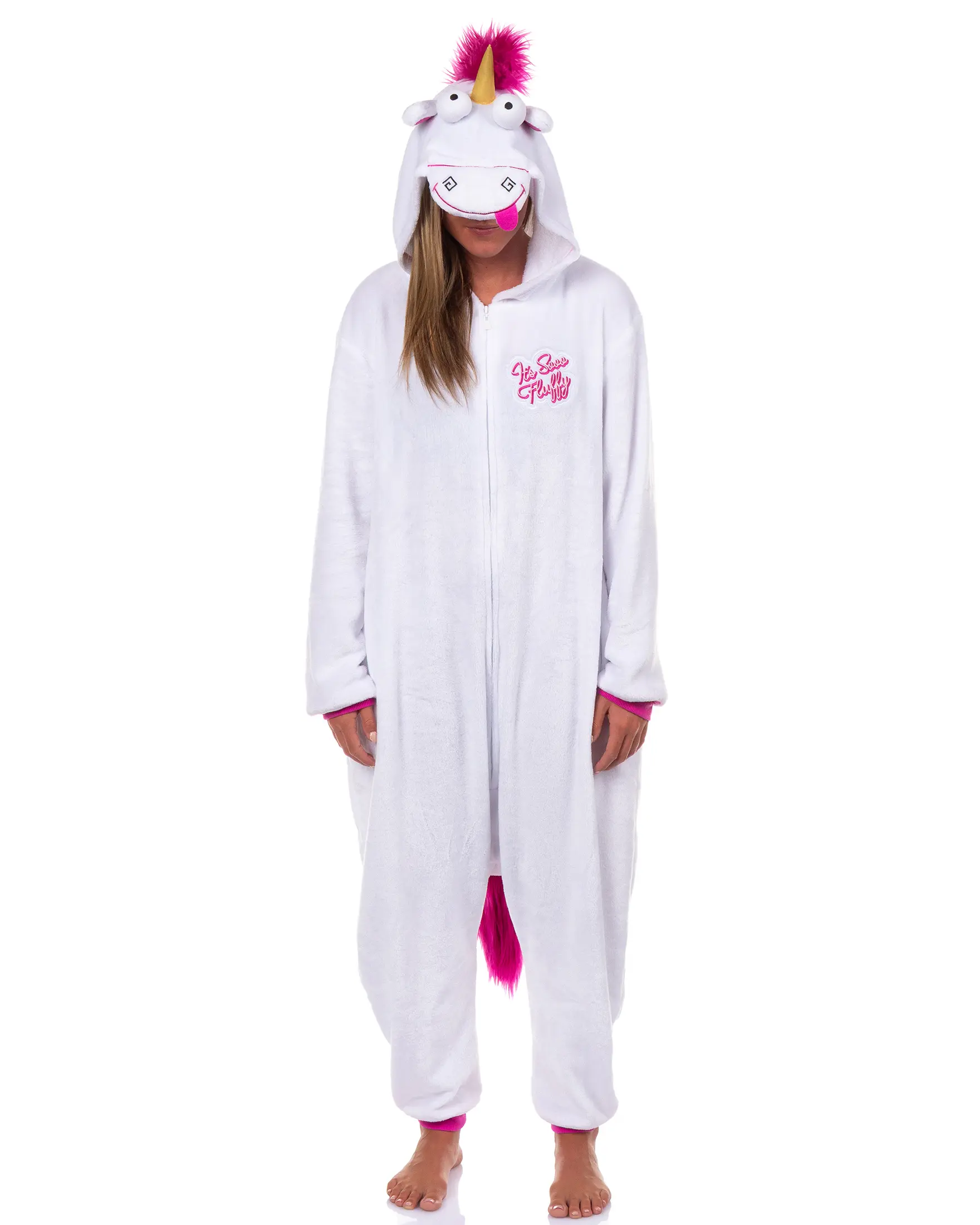 Minion Women's Fluffy Unicorn Costume Unions Suit Fleece Onesie Pajama Minion Women's Fluffy Unicorn Costume Unions Suit Fleece Onesie Pajama